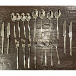 Kingstone Silverware Set 20 Piece Flatware Set for 4 Stainless 18/10